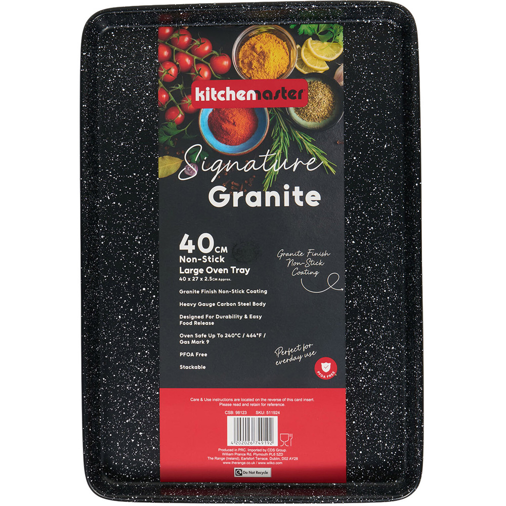 Kitchen Master Signature Granite Oven Tray Black Large Image 2