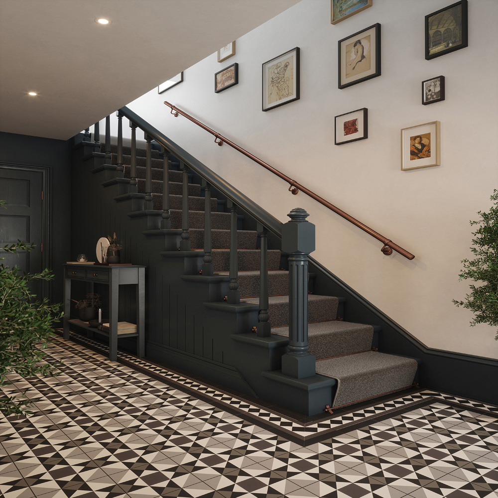 Forgeworks Antique Copper Stair Hand Rail Kit 3.6m Image 8