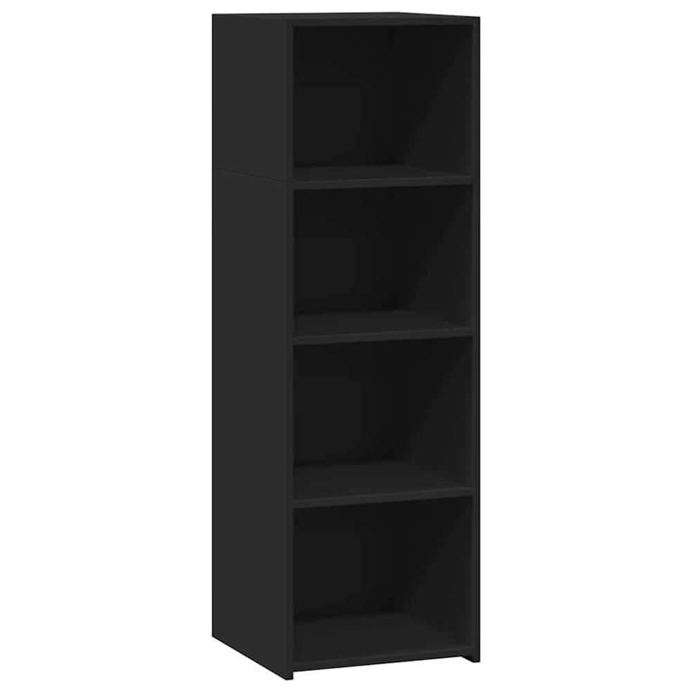 vidaXL 4 Shelf Black Highboard Image 2