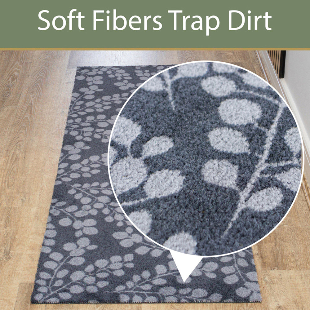 JVL Mega Grey Branches Latex Backed Door Runner 57 x 150cm Image 8