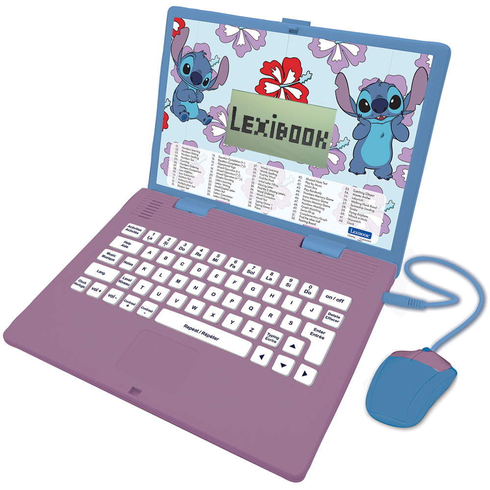 Lexibook Disney Stitch Bilingual Educational Laptop Image 2