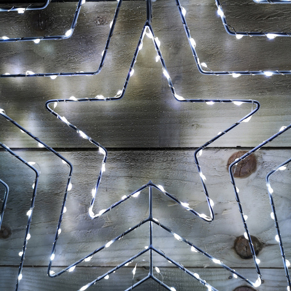 Samuel Alexander Star Silhouette LED Outdoor Christmas Decoration 80cm Image 3