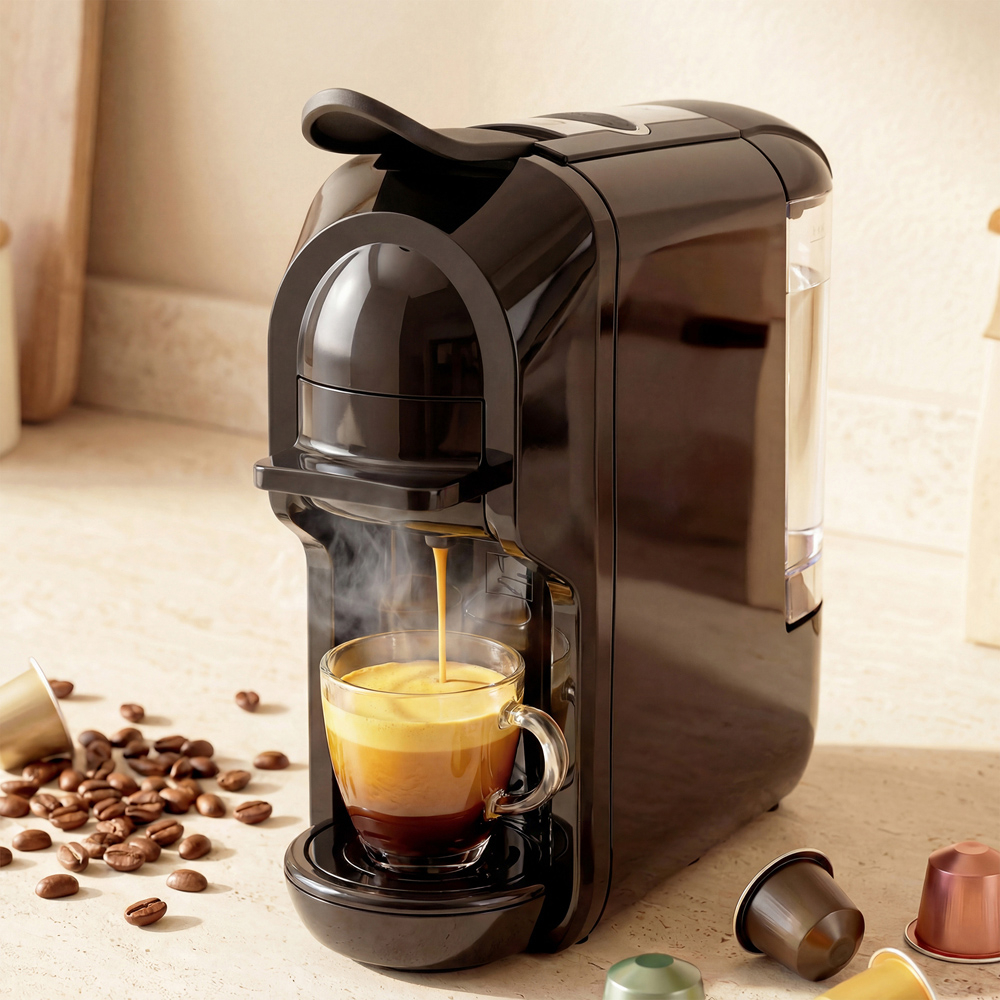 HOMCOM 19 Bar Black Pod Semi-Automatic 600ml Coffee Machine 1450W Image 3