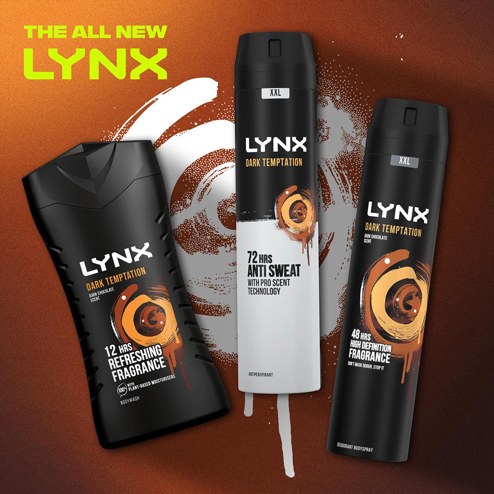 Lynx Dark Temptation 72H Protection Anti-Perspirant Deodorant Body Spray 250ml 3 Pack Image 7