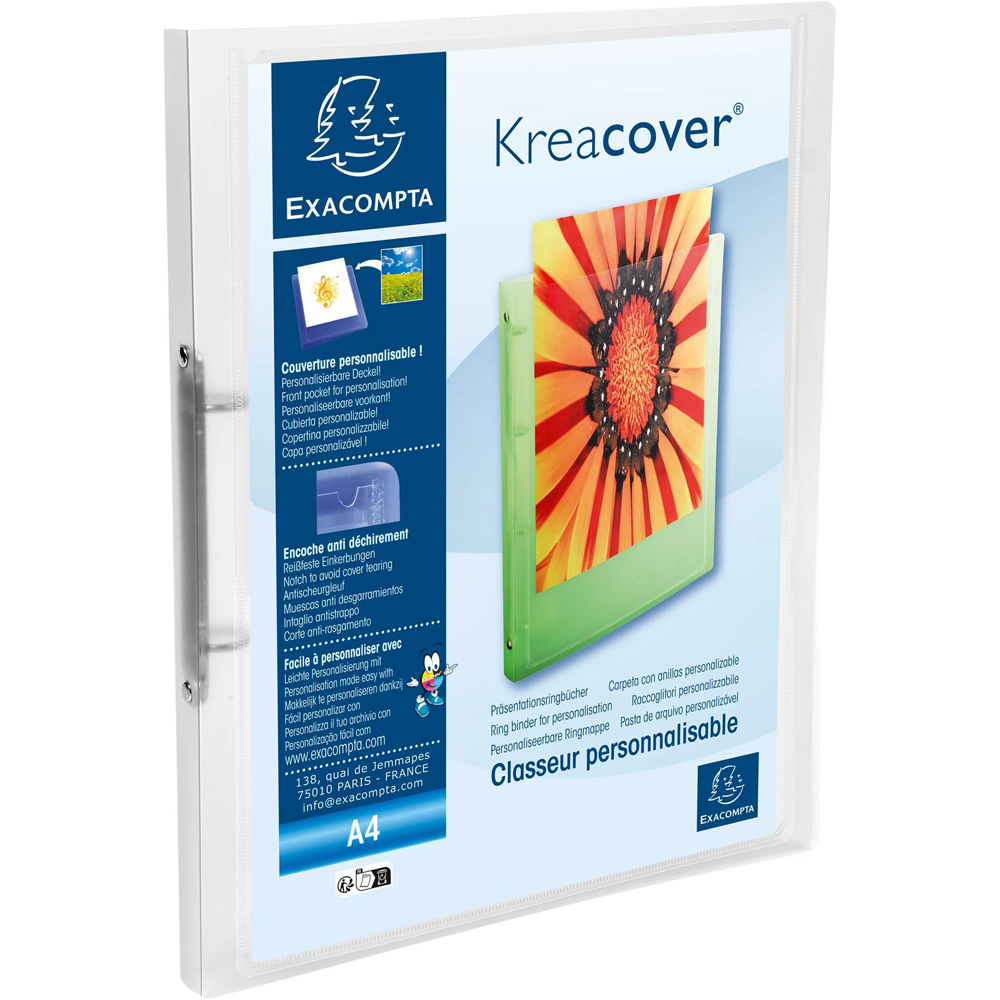 Exacompta Chromaline Multicolour PP 2R Ring Binder 15mm 20 Pack Image 8