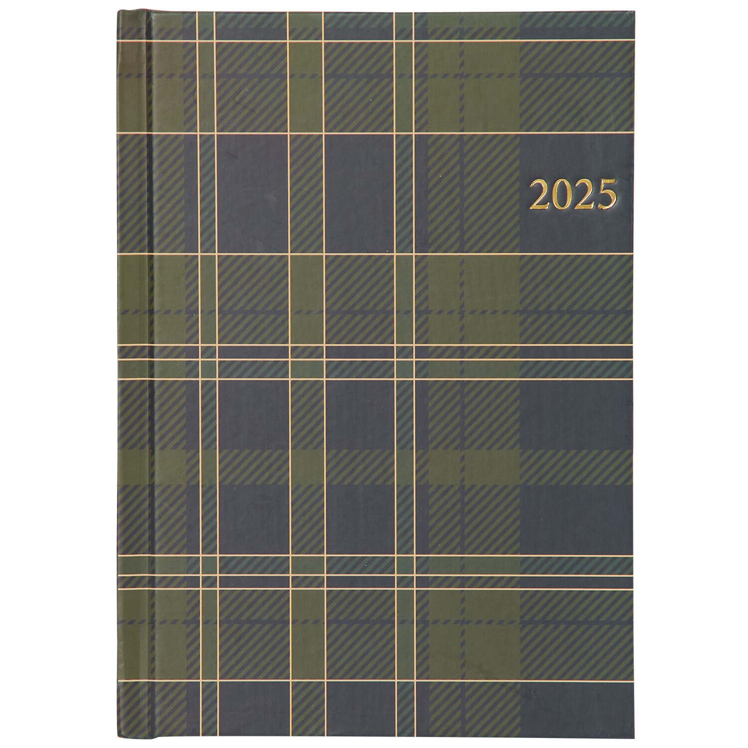 2025 Tartan Diary A5 - Blue or Green Image 1