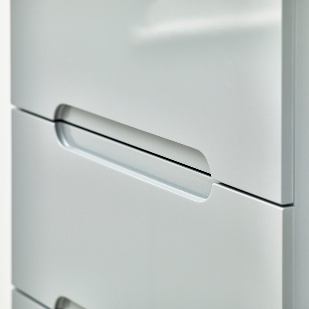 Julian Bowen Manhattan 5 Drawer Grey Narrow Chest of Drawers Image 3