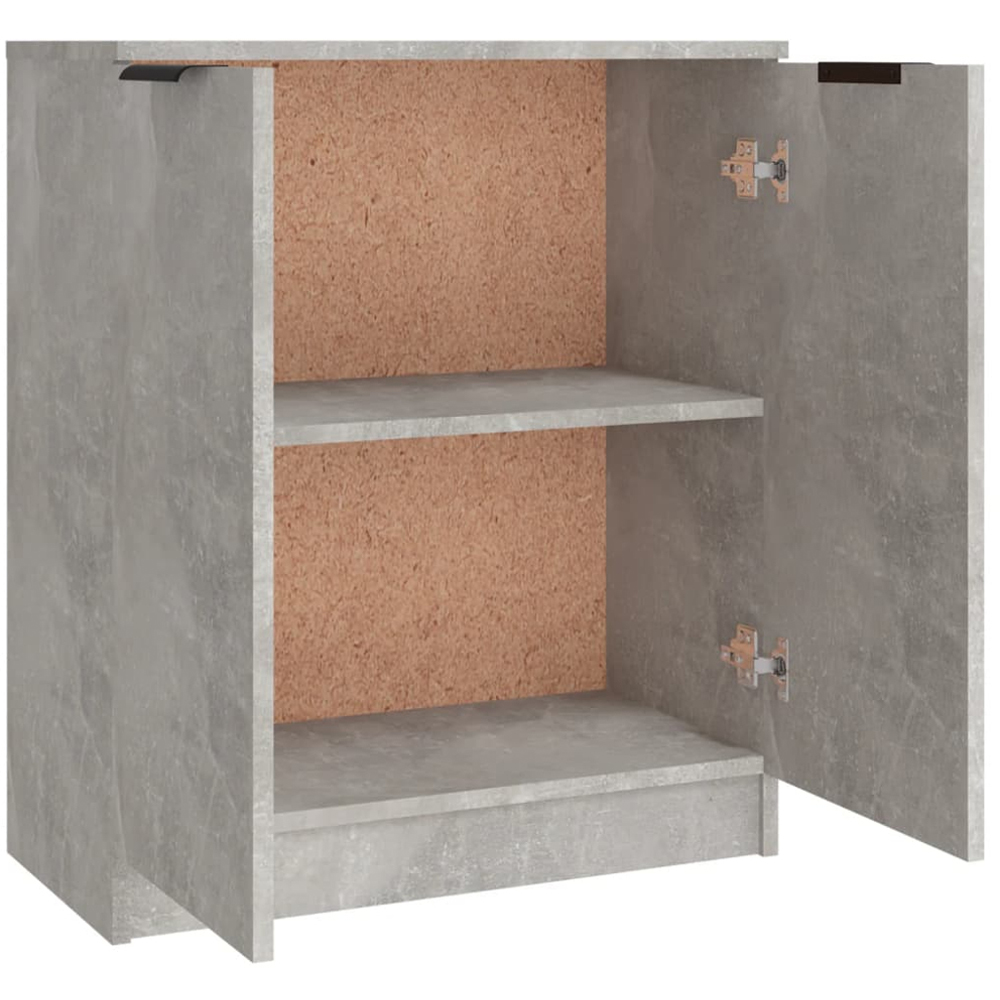 vidaXL 2 Door 6 Drawer Concrete Grey Sideboard 3 Piece Image 8