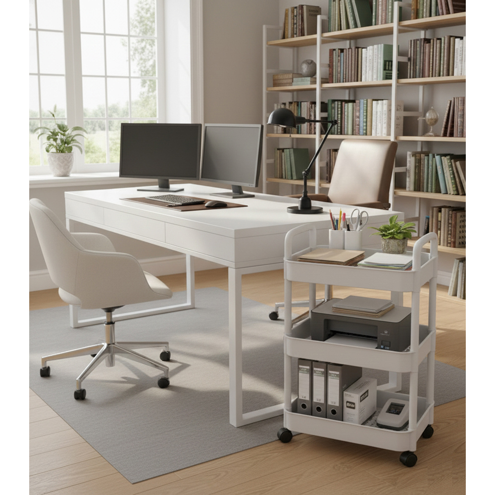 Avilo 3-Tier Multipurpose Rolling Trolley Image 5