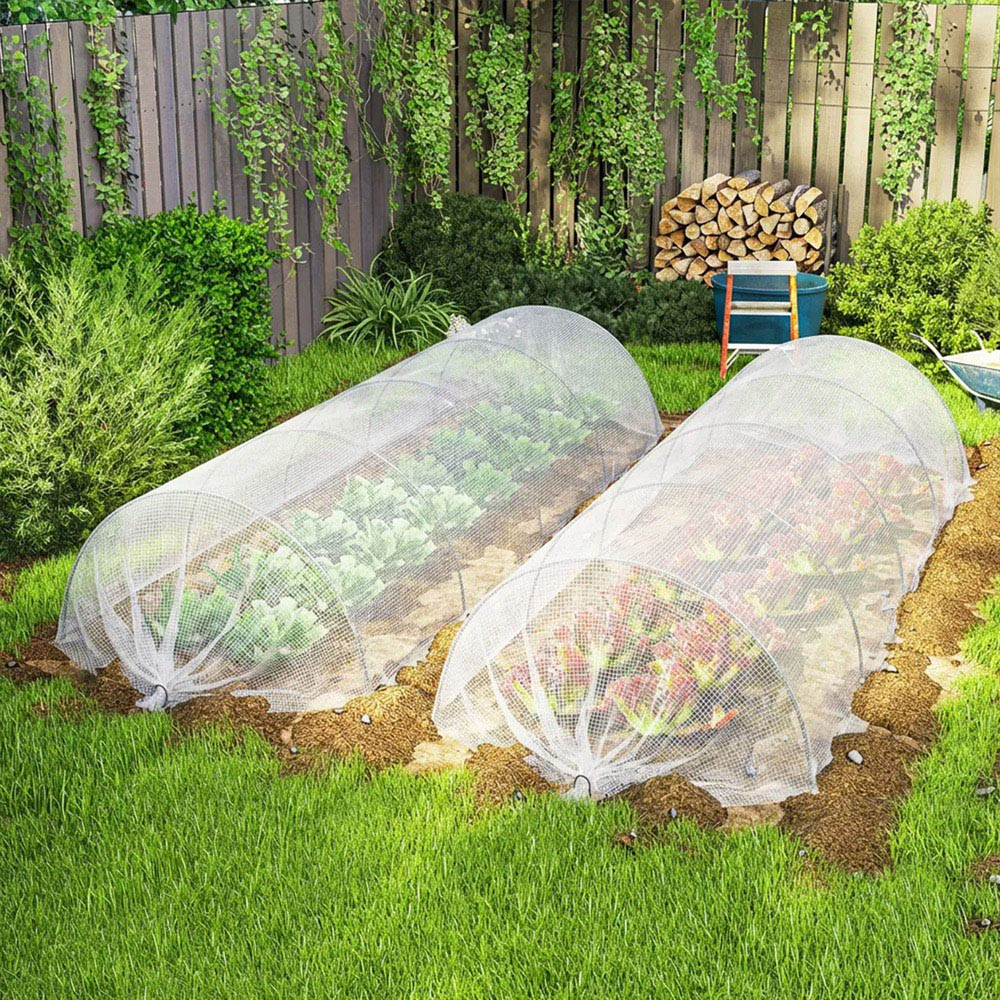 Outsunny 4 x 6m White PE Waterproof Tarpaulin Image 3