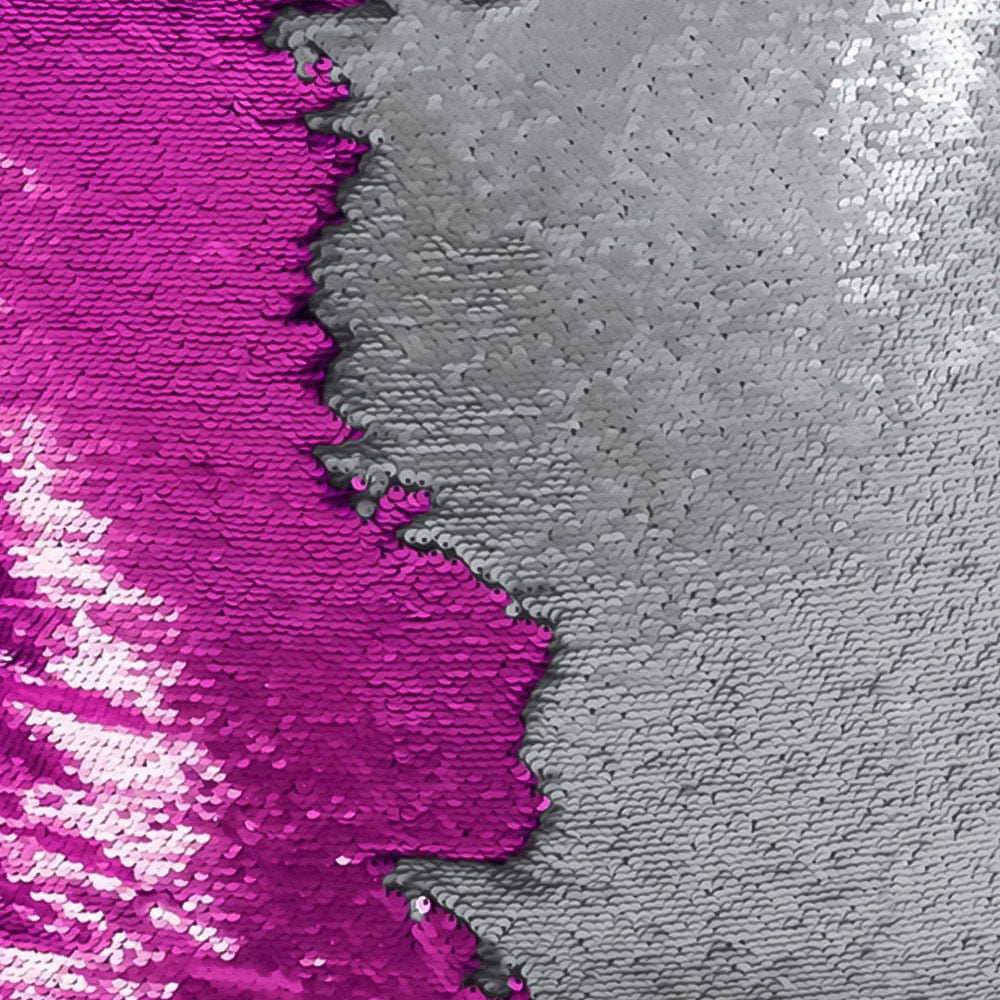 Velosso Mermaid Fuschia and Silver Filled Cushion 43 x 43cm 2 Pack Image 2