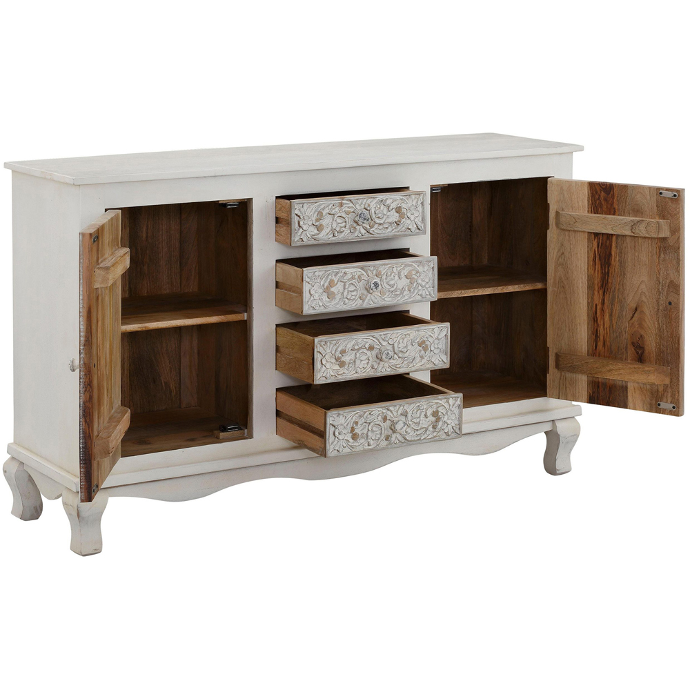 Loft24 Rajat 2 Door 4 Drawer Grey Sideboard Image 5
