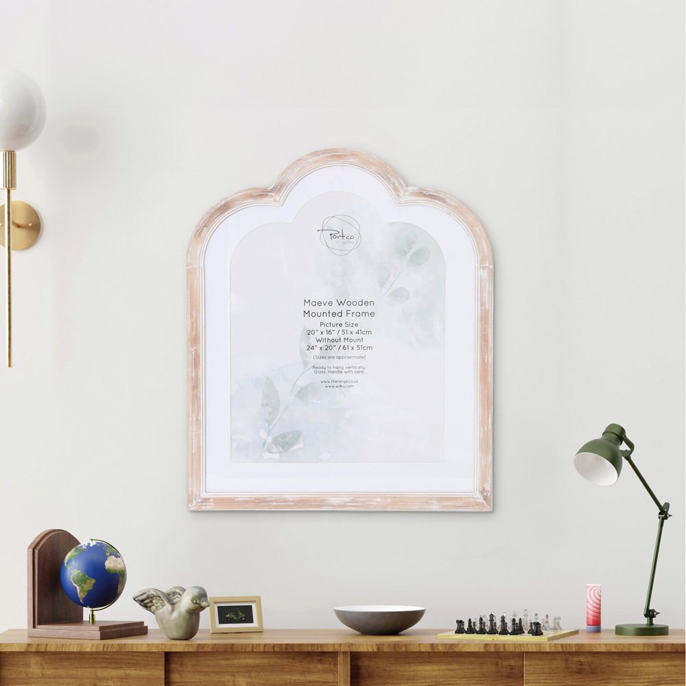 Maeve Wooden Mounted Frame Natural 20 x 16inch Image 2