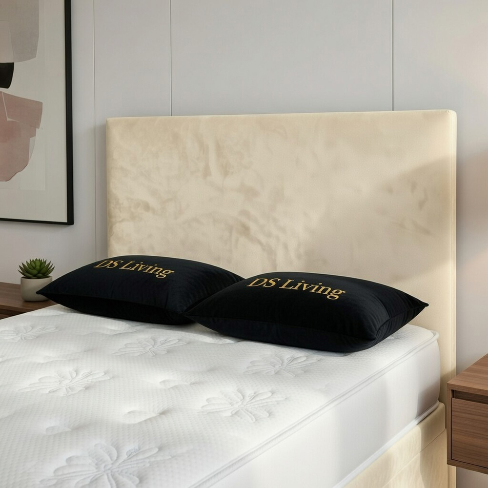 DS Living Prima Single Cream Plush Divan Bed Image 2