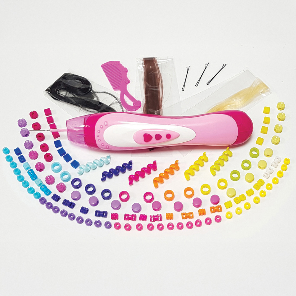 Small World Toys Kids Handheld Hair Beader   Image 2