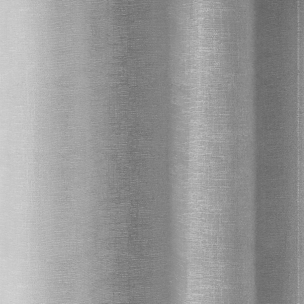 Tyrone Textiles Crete Silver Linen Look Eyelet Voile Panel Curtains 140 x 137cm Image 3