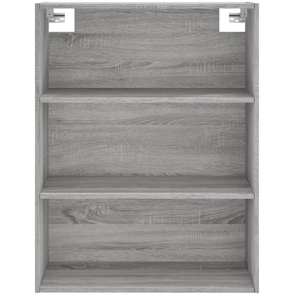vidaXL 2 Glass Door 3 Shelf Grey Sonoma Highboard Image 6