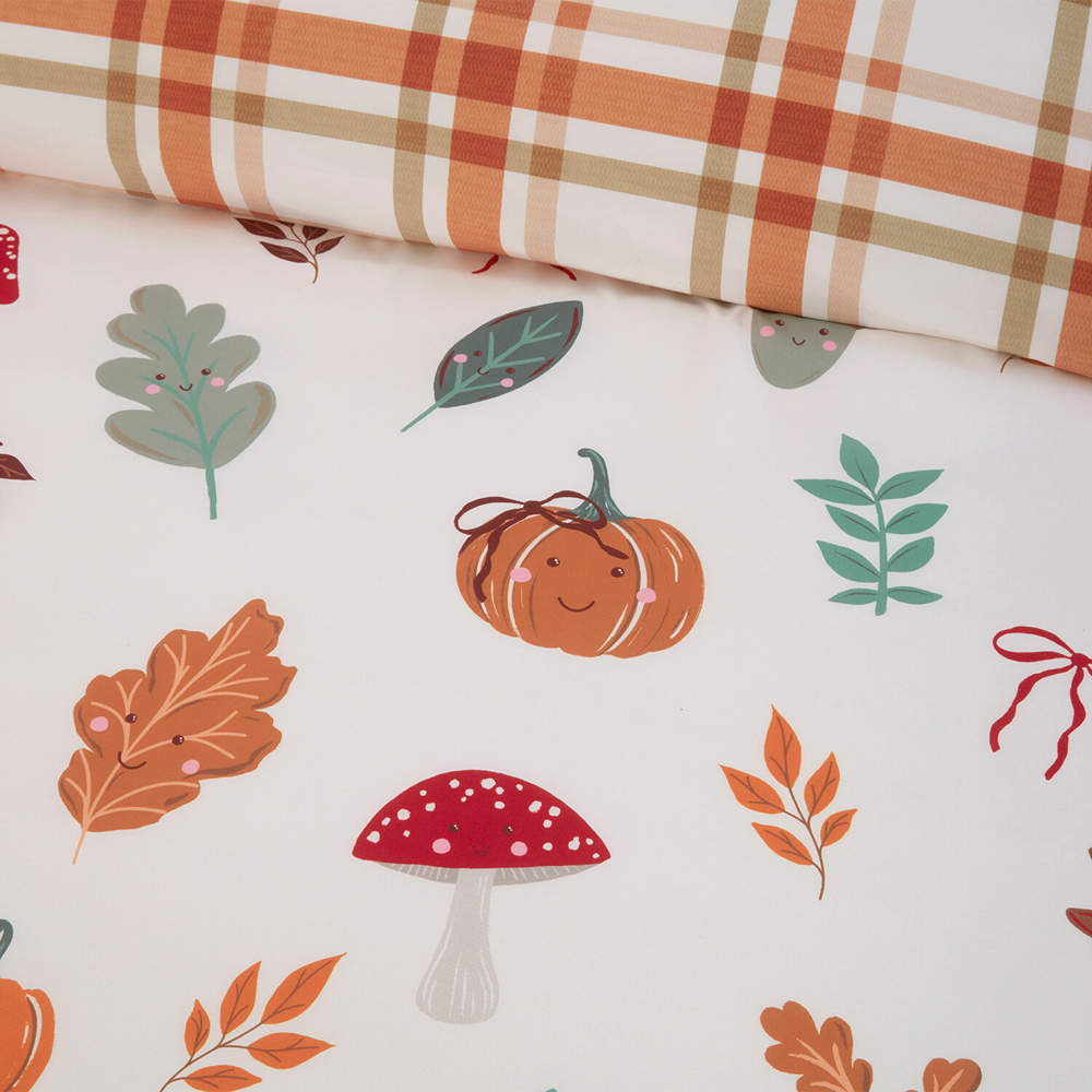 Autumn Friends Duvet Set Rust Double Image 8