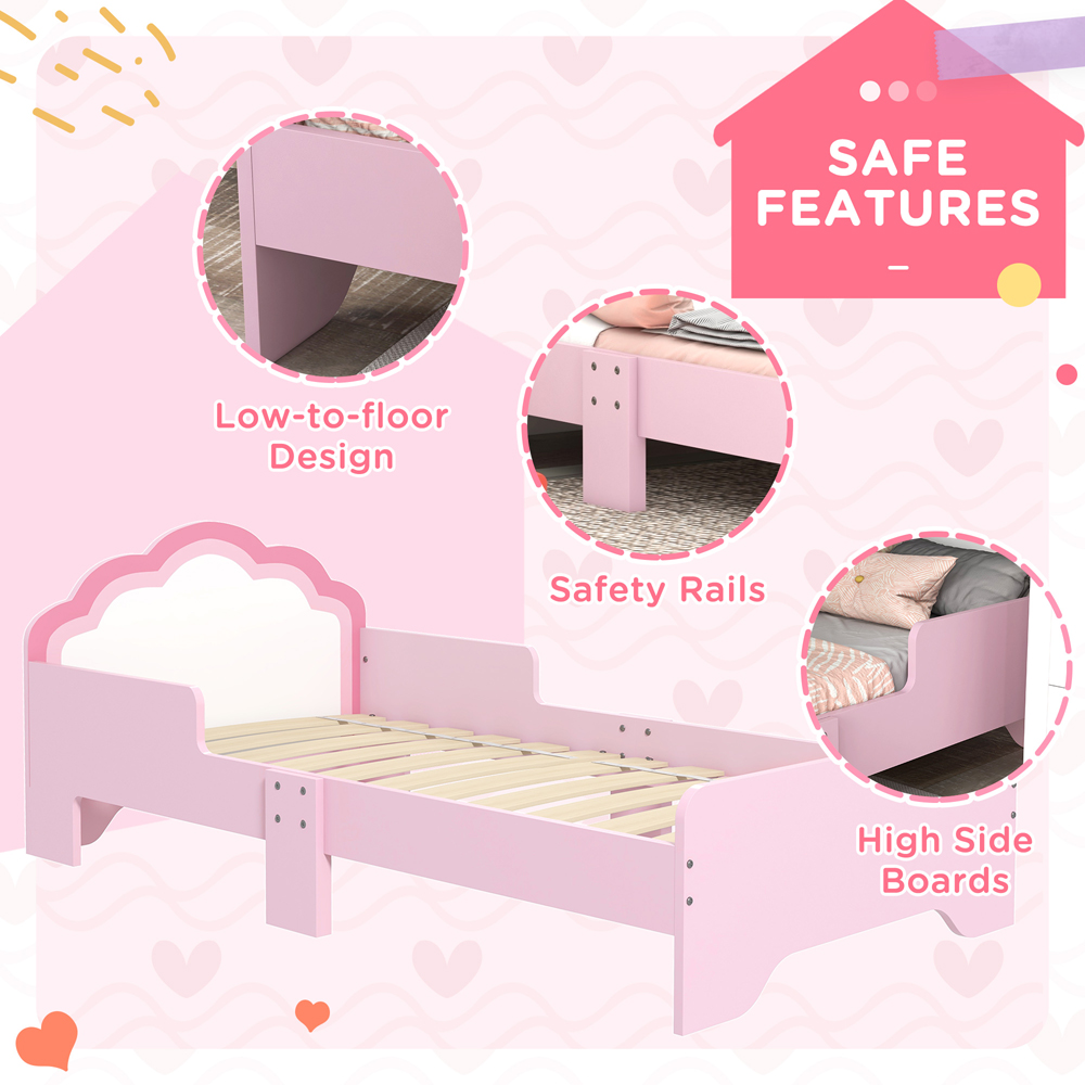 Tommy Toys Pink Cloud Toddler Bed Image 7