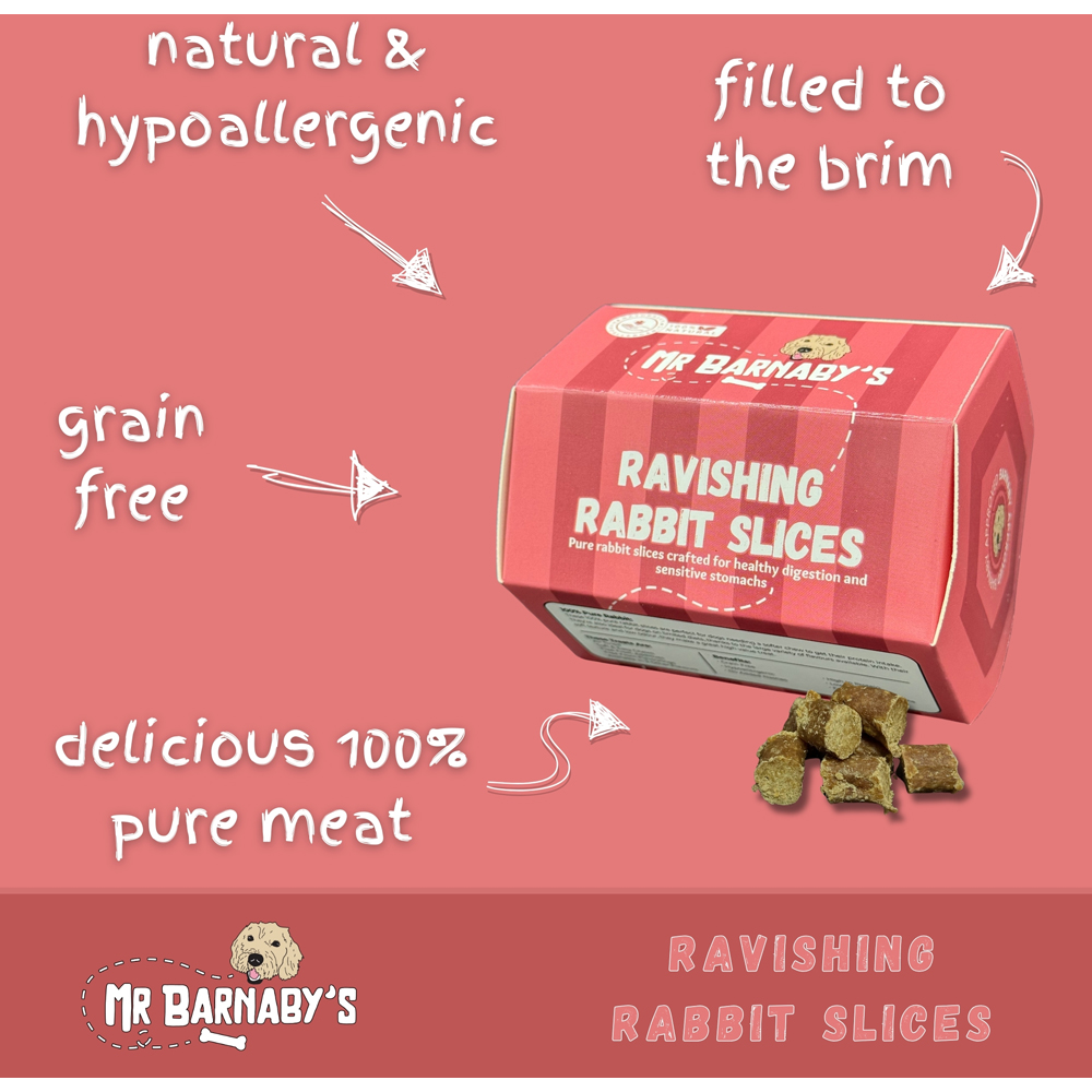 Mr Barnaby's Ravishing Rabbit Slices Dog Treats 2 Pack Image 3