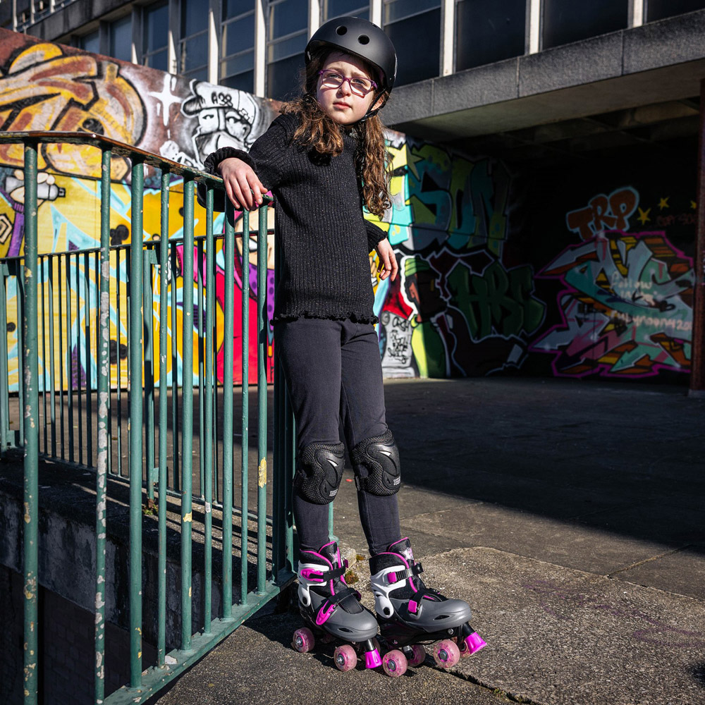 Xootz Pink Quad LED Skates Medium Image 6