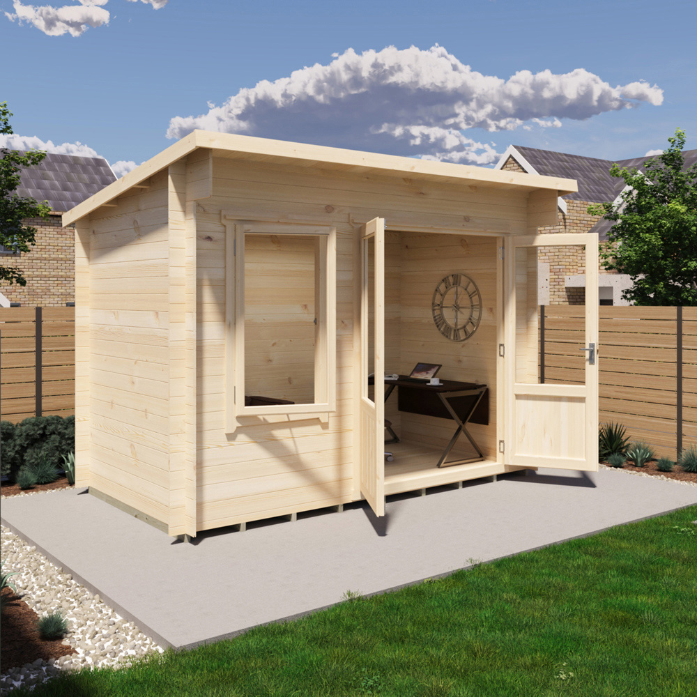Shire Edgefield 11 x 6ft Apex Garden Log Cabin Image 6
