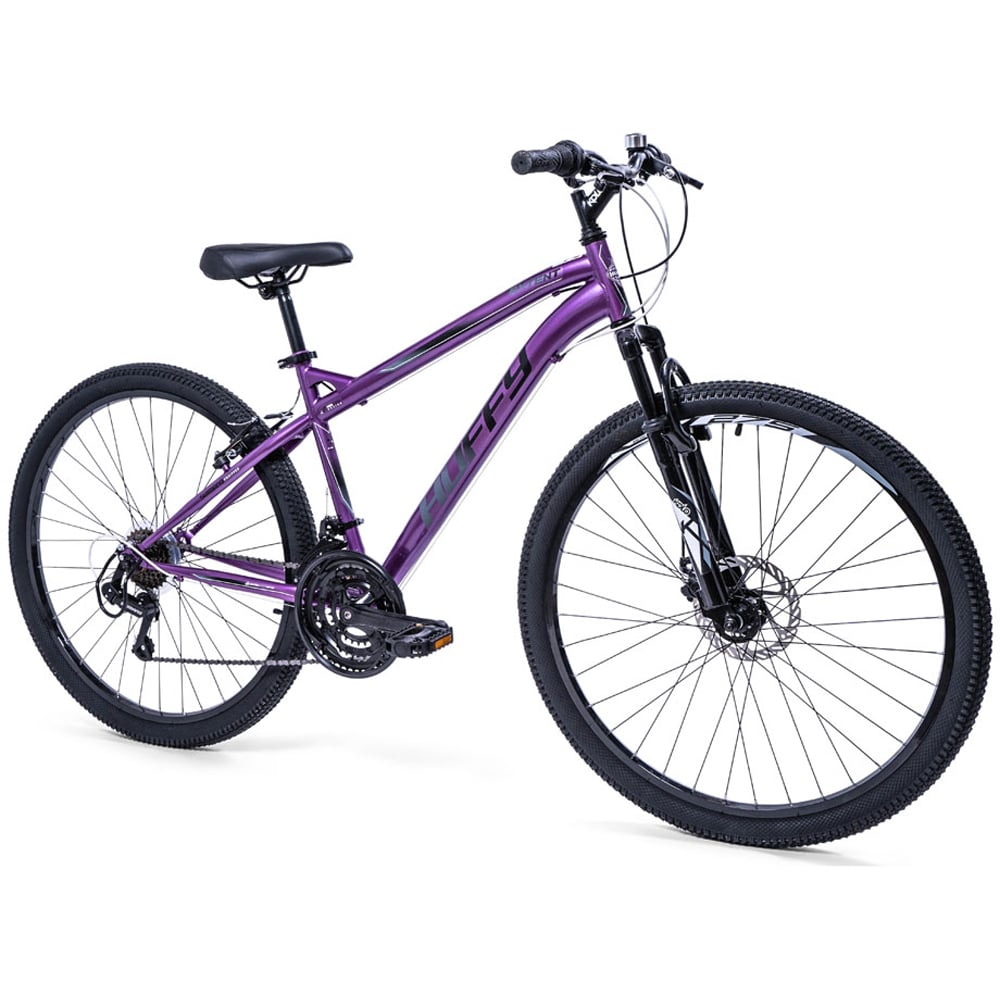 Huffy Extent 27.5 inch 18 Speed Gloss Purple Hardtail Mountain Bike Image 4