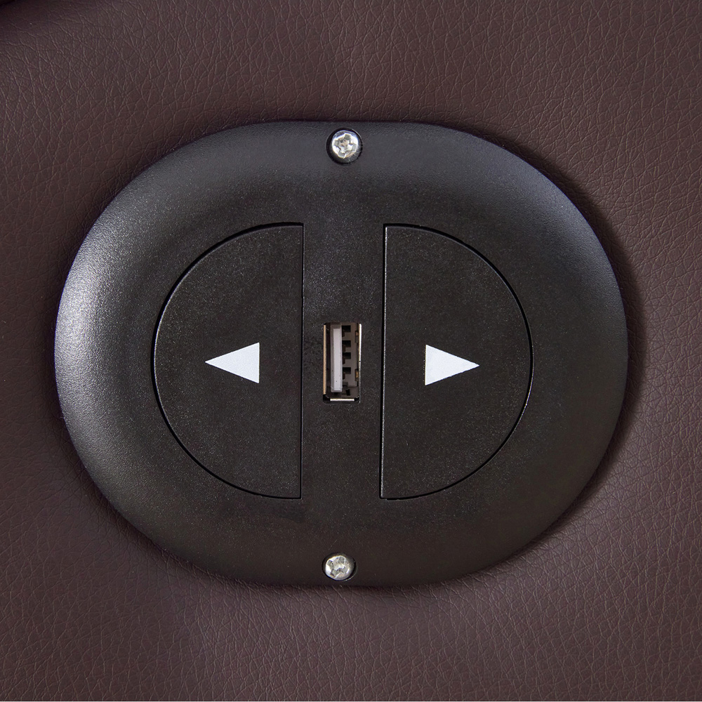 Glendale 2 Seater Brown Bonded Leather Electric Recliner Sofa Image 3