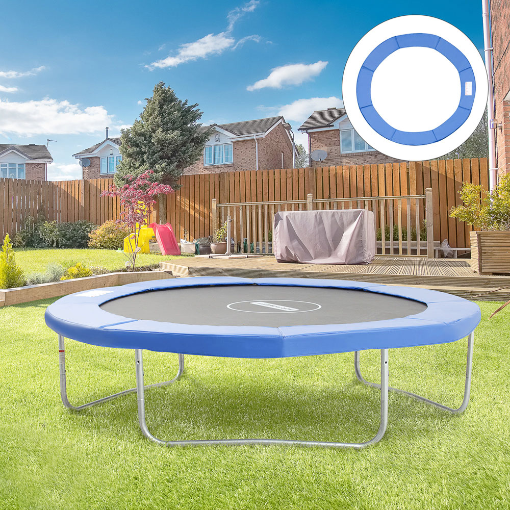 HOMCOM 10ft Blue Trampoline Surround Safety Replacement Foam Pad Image 2