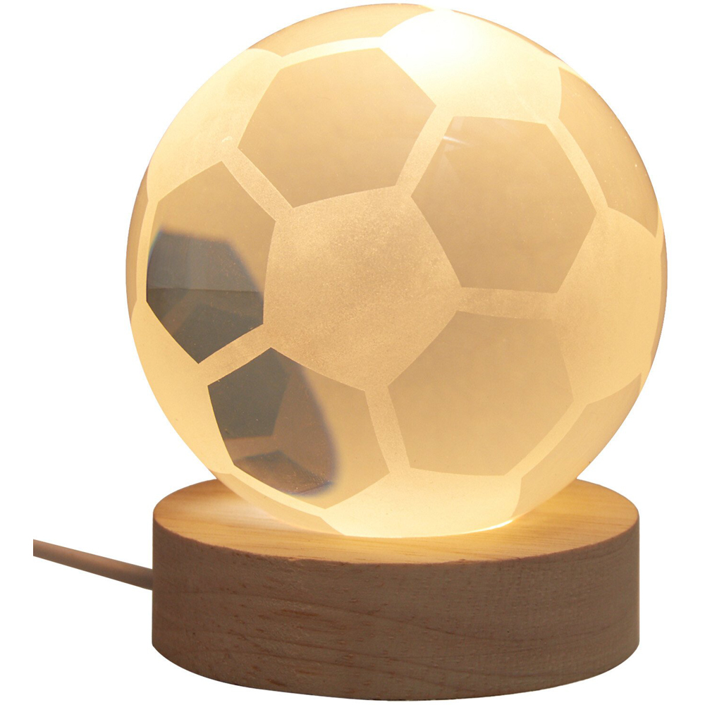 Football Glass Mini USB Light - White Image 3
