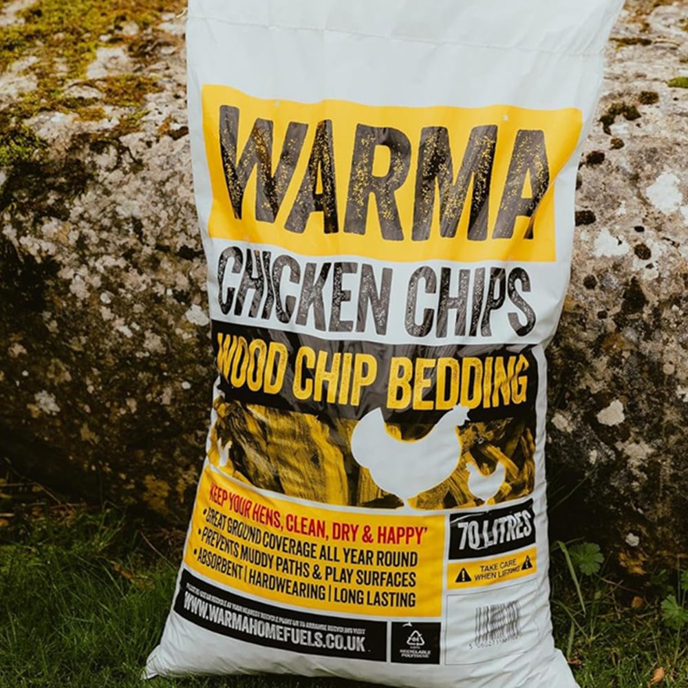 Warma Chicken Wood Chip Bedding Bag 70L 4 Pack Image 4