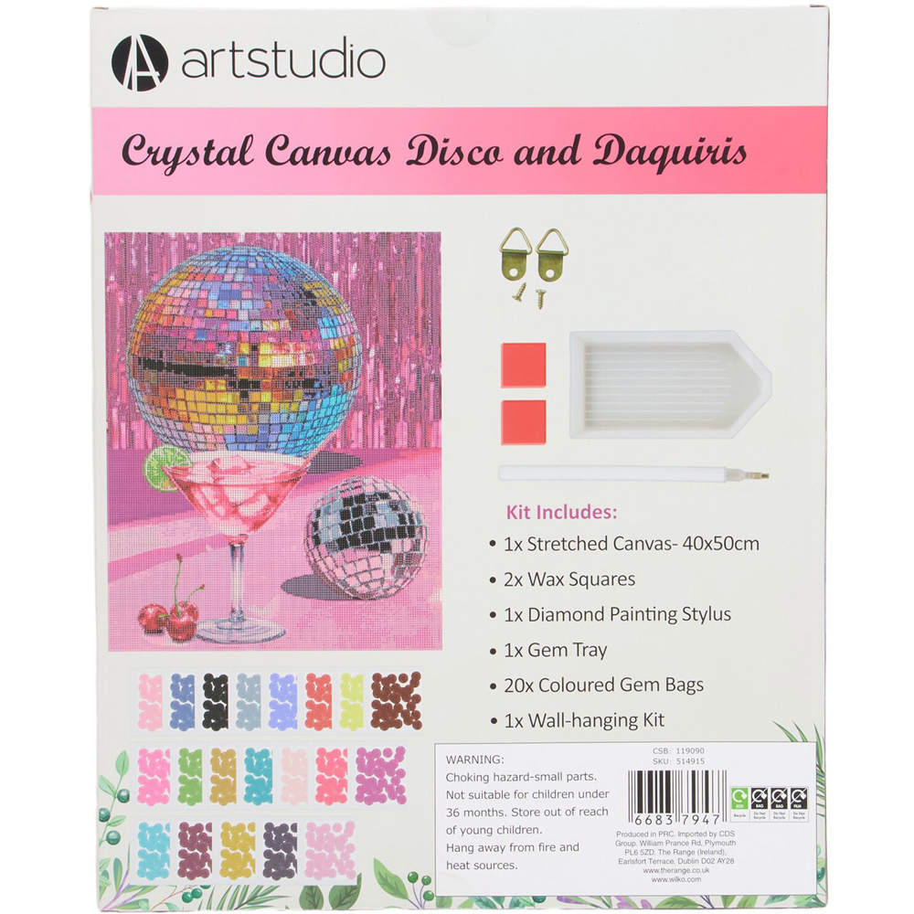 Crystal Canvas Disco and Daquiris Kit Image 4
