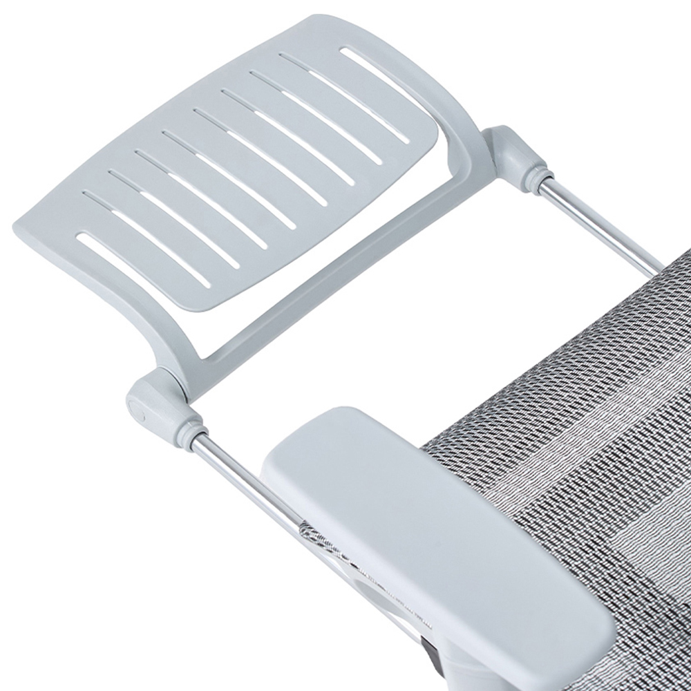 Living and Home Grey Mesh Swivel and Adjustable Office Chair Image 7