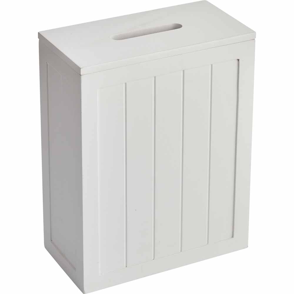 Wilko White Slim Line Storage Box Wilko