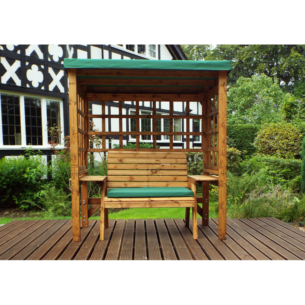 Charles Taylor Wentworth 2 Seater Arbour with Green Roof Cover Image 3