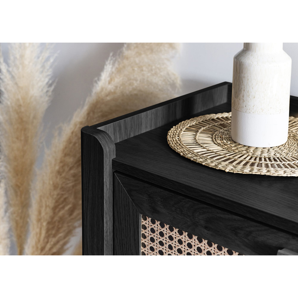 Julian Bowen Sydney 3 Drawer Black Ash Chest of Drawers Image 6
