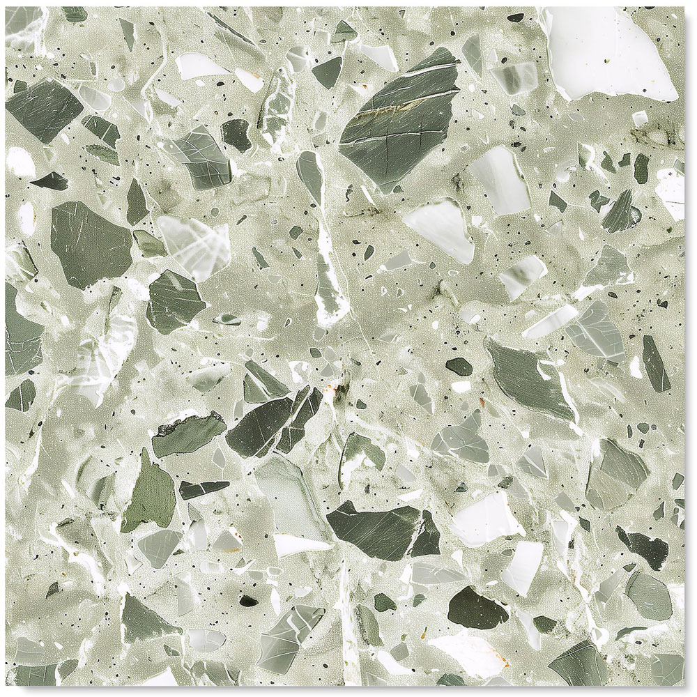 Warren Reed Designer Sage Green and White Quartz Effect Glass Kitchen Splashback 75 x 70cm Image 2