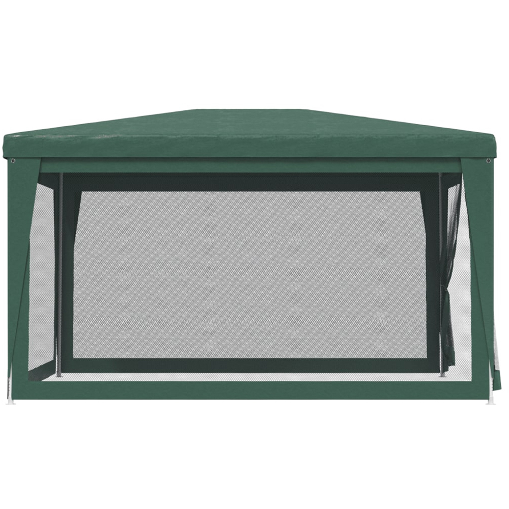 vidaXL 3 x 4m Green Party Tent with 4 Mesh Sidewalls Image 4