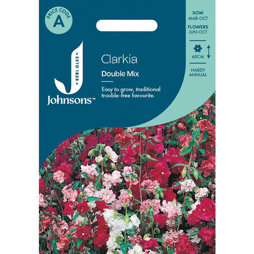 Pack of Clarkia Double Mixed Flower Seeds Image 1