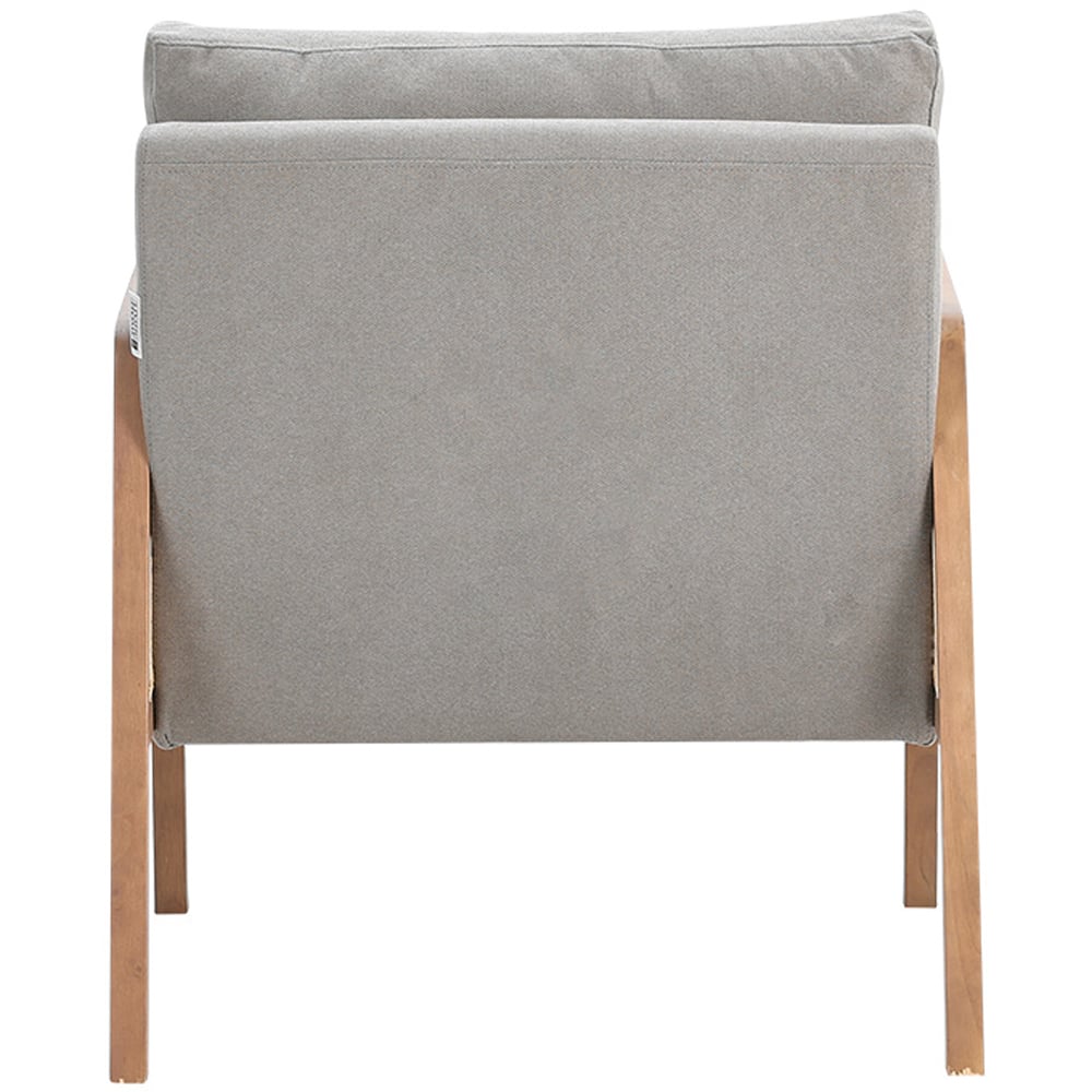 Living and Home Grey Rattan Armchair Image 4