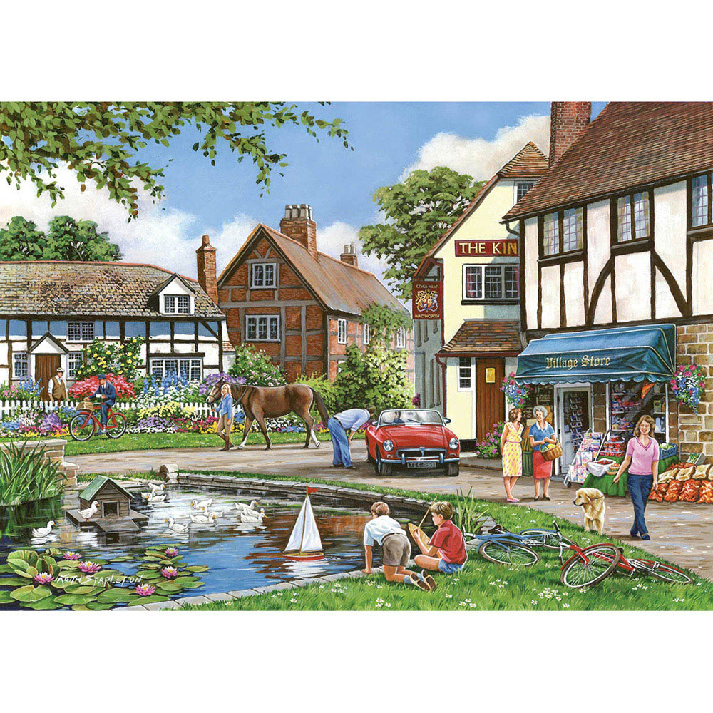 The House of Puzzles A Busy Day 1000 Piece Jigsaw Puzzle Image
