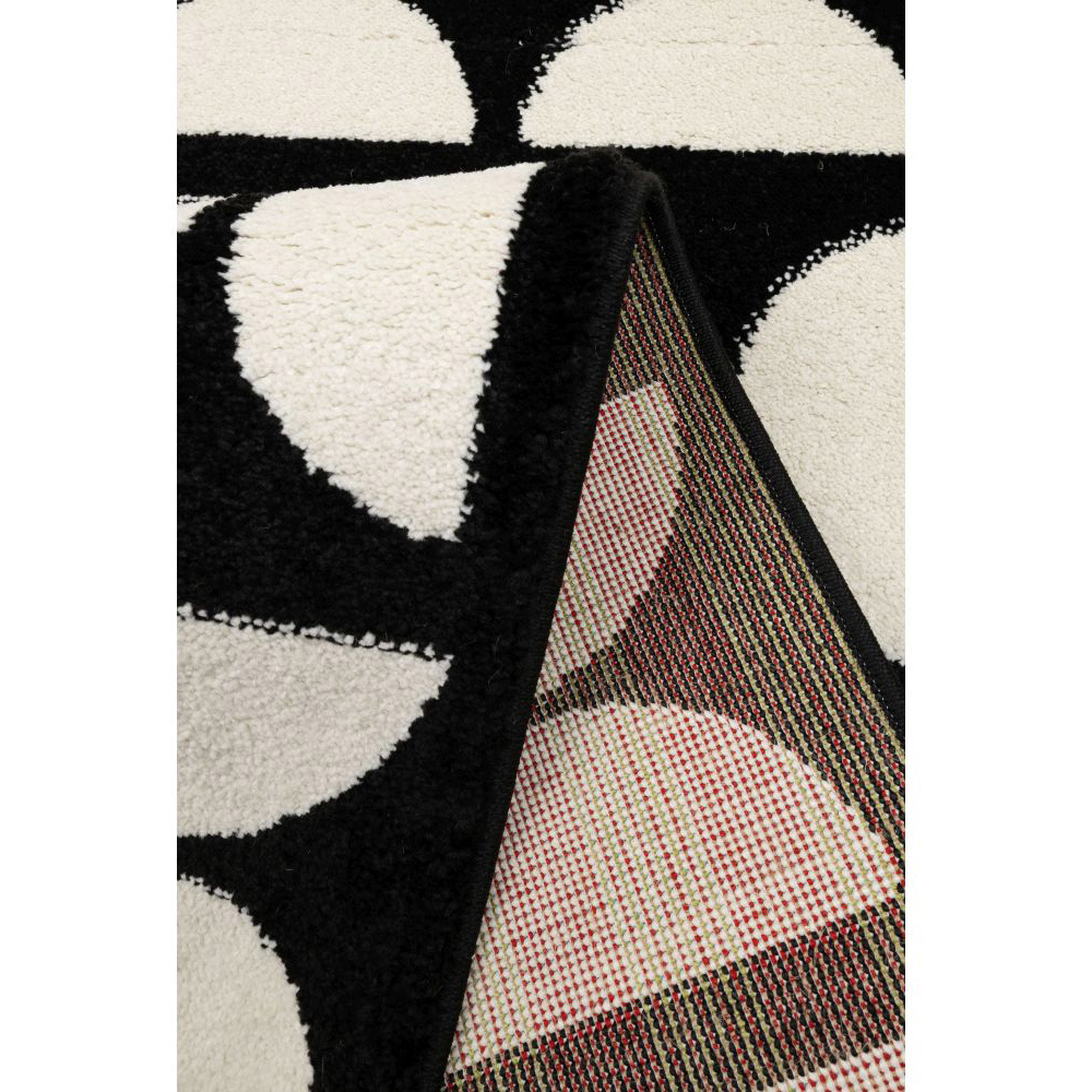 Homemaker New Villa Black and White Geo Mono Rug 120 x 170cm Image 4