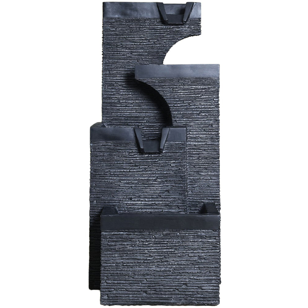 Slate Effect 3 Drop Fountain - Grey Image 1