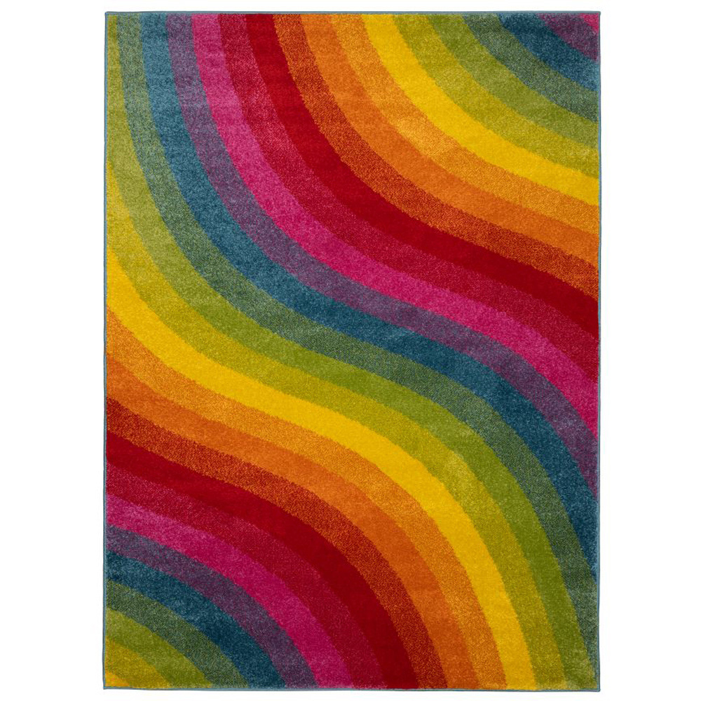 Homemaker New Villa Multicolour Wave Rug 120 x 170cm Image 2
