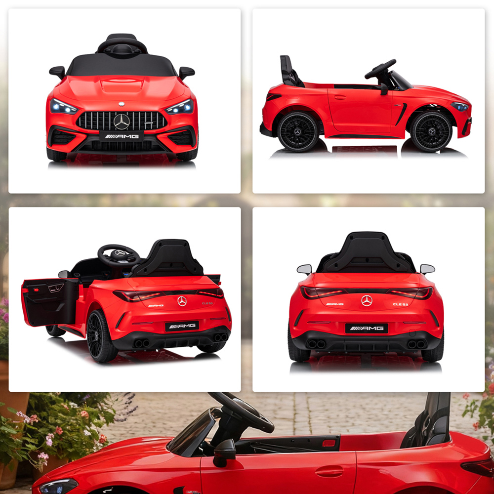 Tommy Toys Kids Red Licensed Mercedes AMG Electric Ride On Car with Remote and Seatbelt 12V Image 3