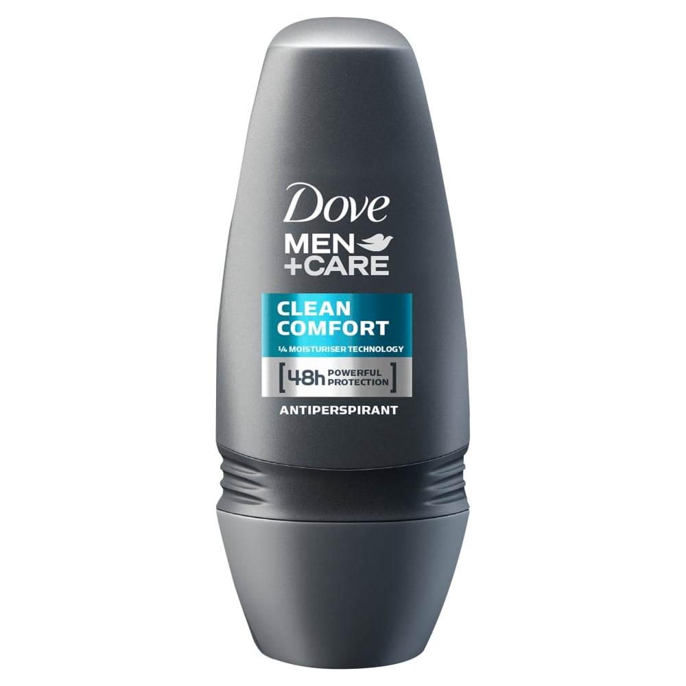 Dove Men Plus Care Clean Comfort Roll On Deodorant  50ml Image 1