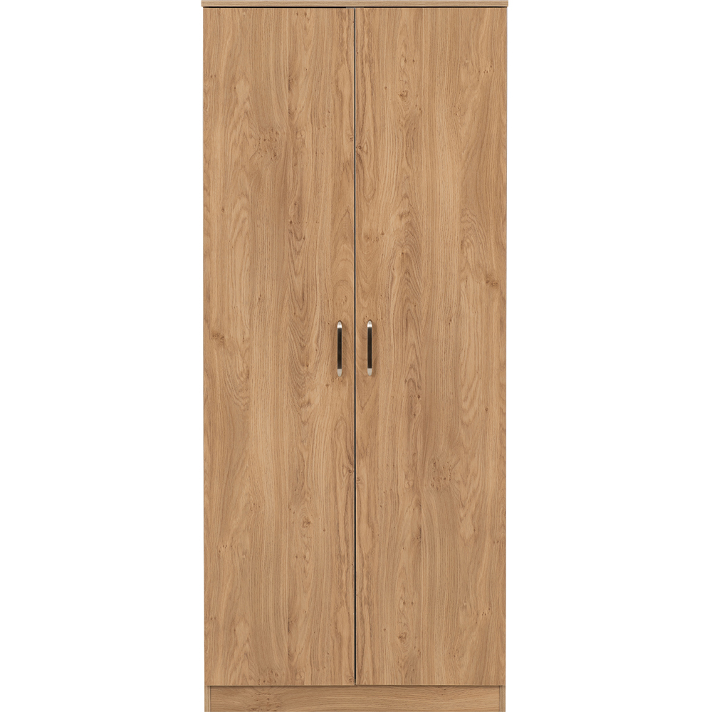 Seconique Dakota 2 Door Oak Effect Wardrobe Image 3