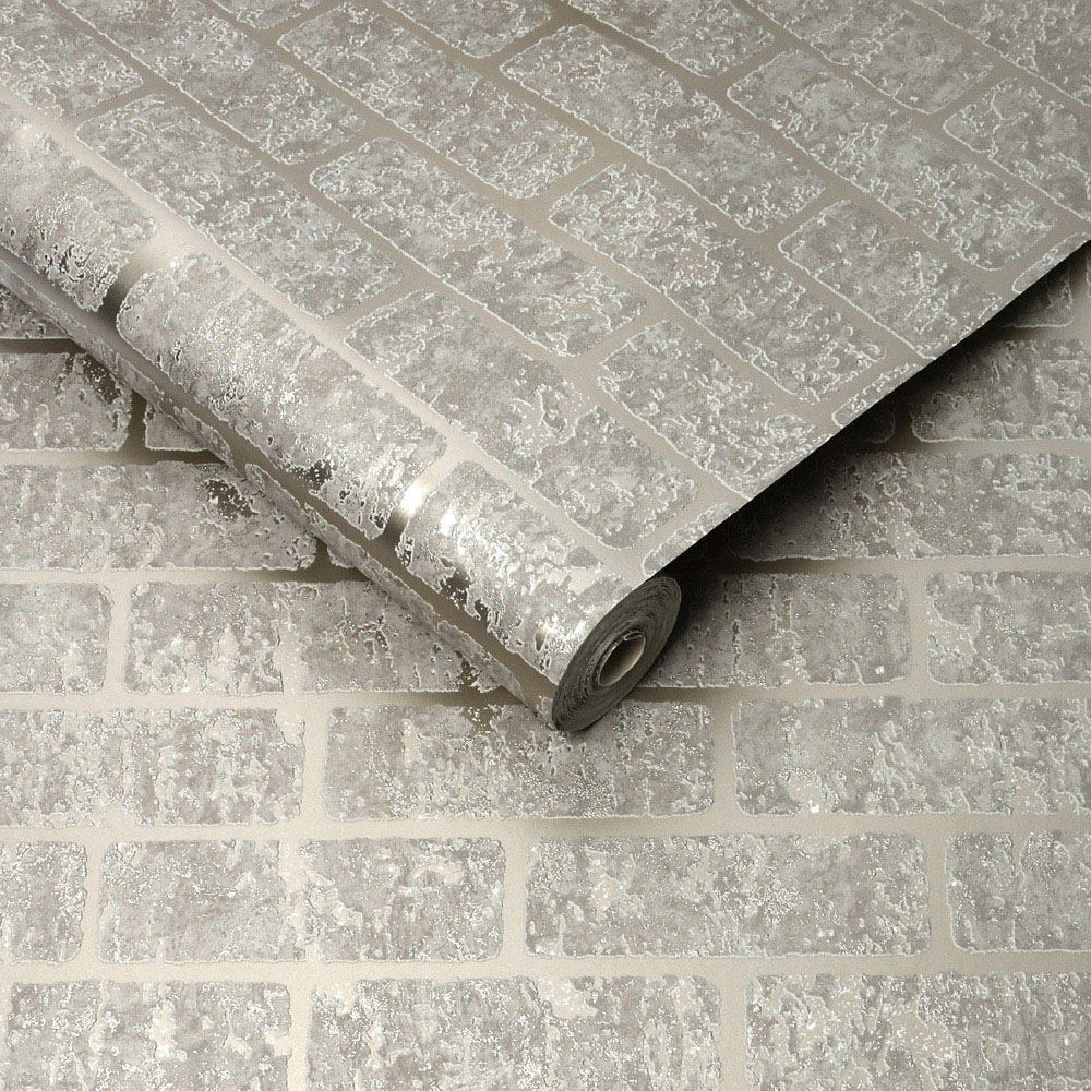 Superfresco Easy Milan Brick Taupe Wallpaper Image 2