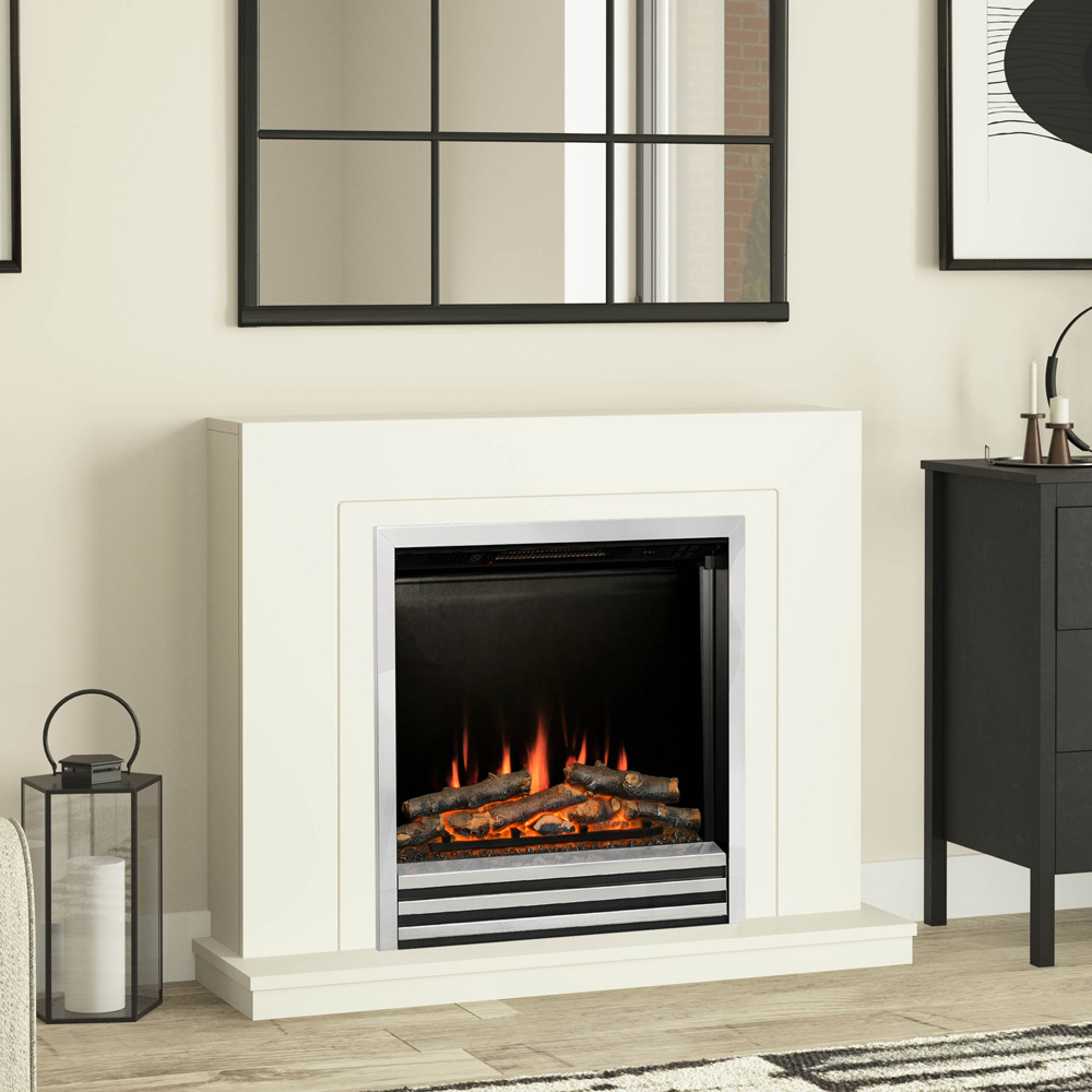 Colby Soft White Timber Electric Suite 38 inch Image 4