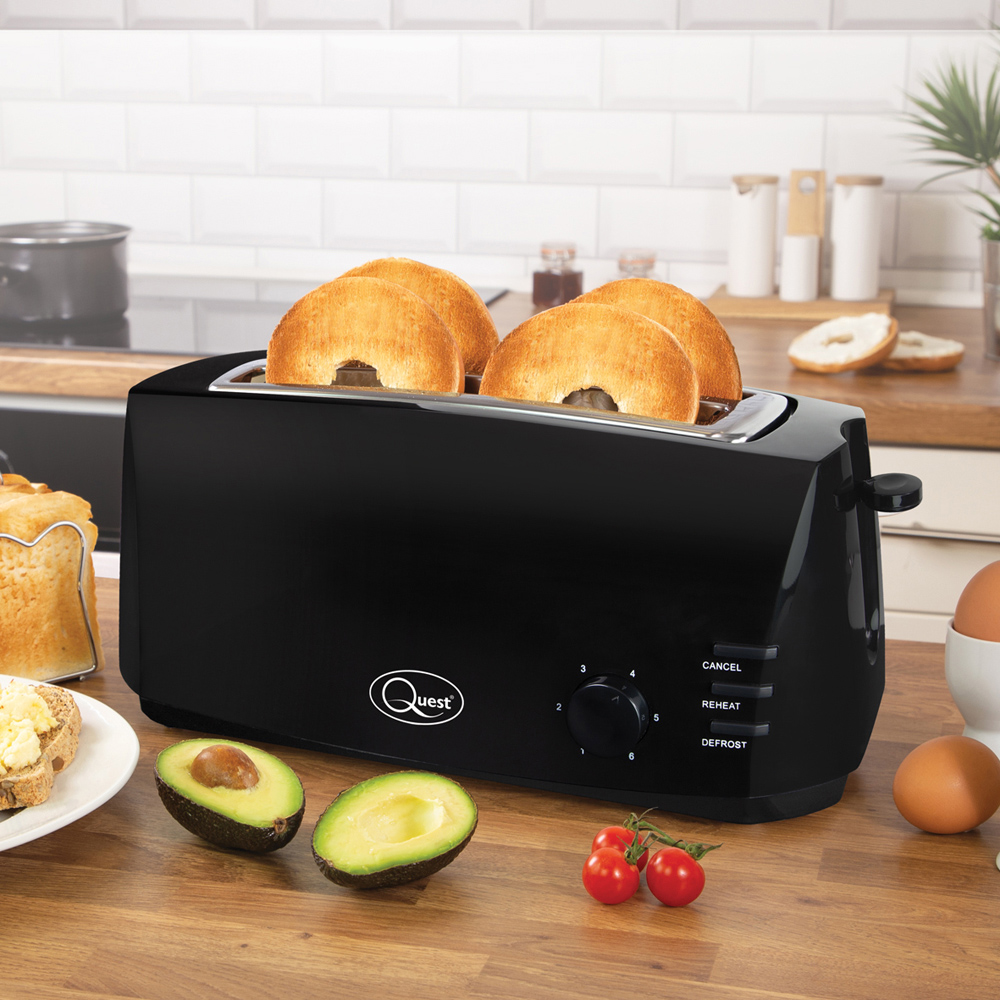 Benross Black 4 Slice Cool Touch Toaster 1400W Image 3